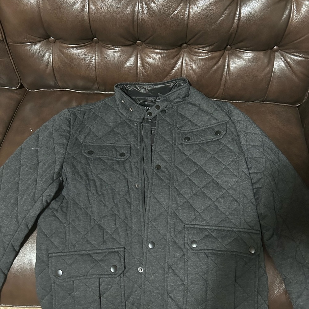 Bagatelle size Small S mens quilted style jacket. Zipper and buttons. Like new